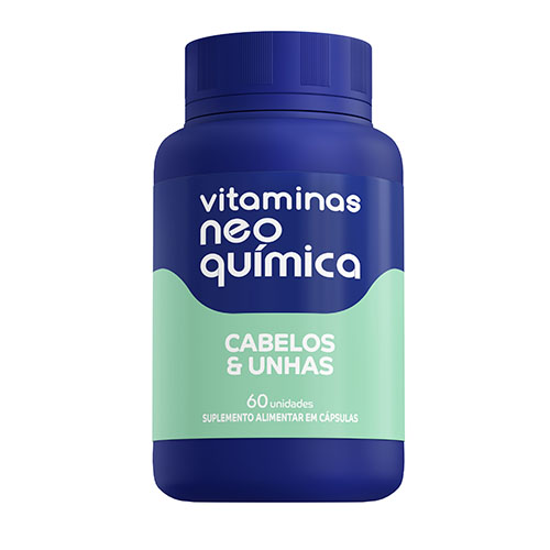 Foto da embalagem do produto Vitamina Neo Química Cabelos e Unhas