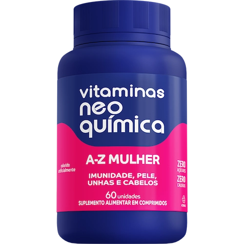 Foto da embalagem do produto Vitamina Neo Química A-Z Mulher