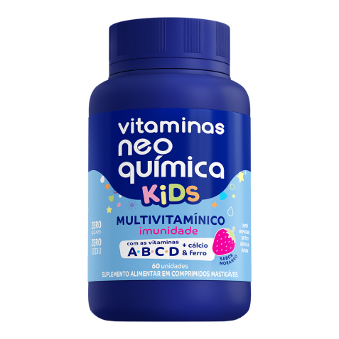 Foto da embalagem do produto Vitamina Neo Química Multivitamínico Kids