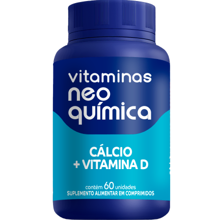 Foto da embalagem do produto Vitaminas Neo Química Cálcio + Vitamina D